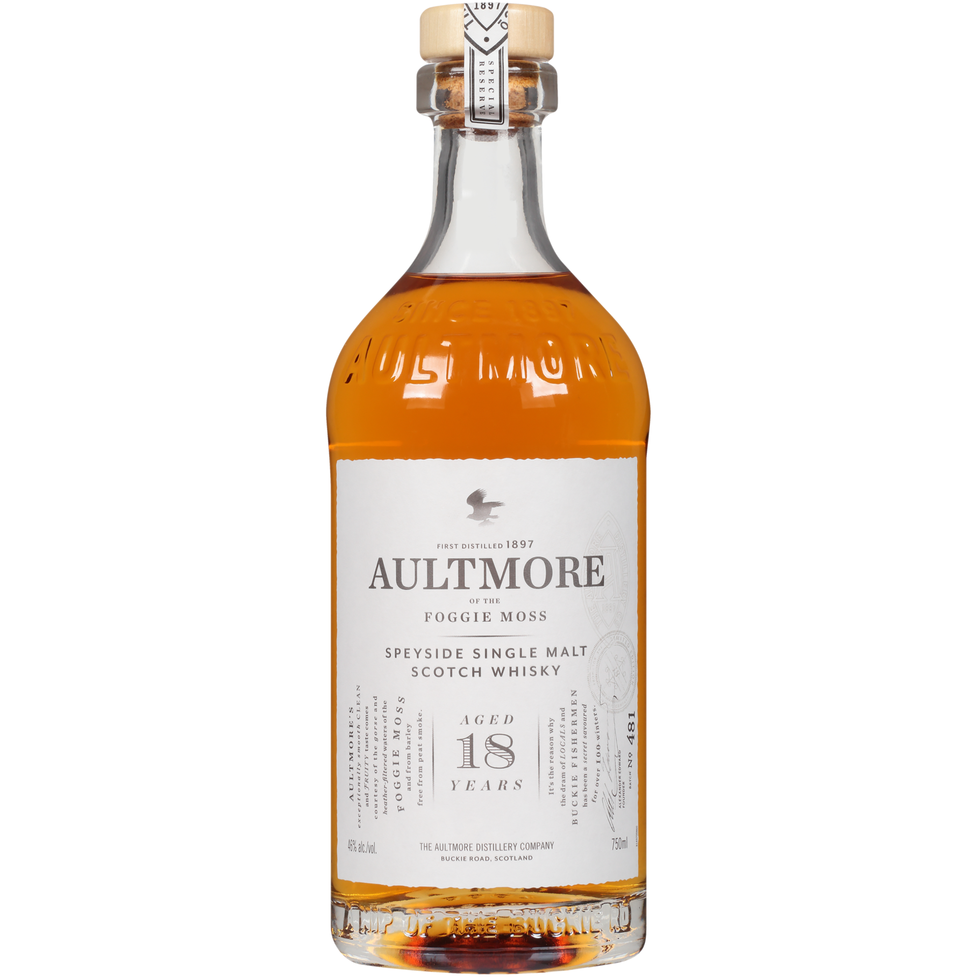 slide 1 of 5, Aultmore 18 Year Old Single Malt Scotch Whisky 46% 75Cl/750Ml, 750 ml