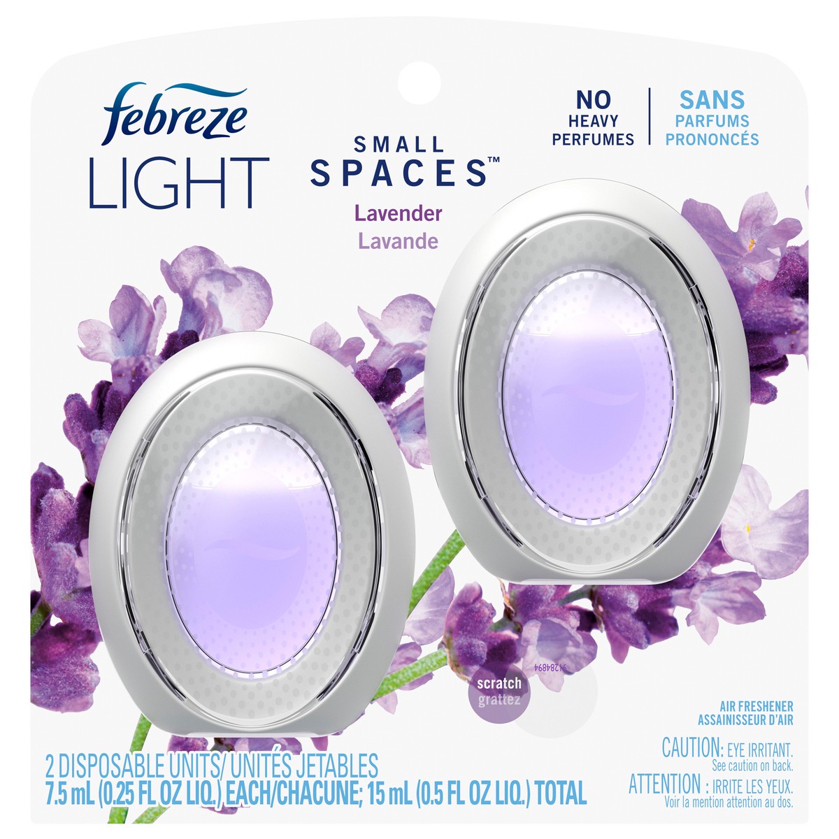 slide 1 of 4, Febreze Bathroom Air Freshener, Odor-Fighting, Lavender Scent, 2 Count, 2 ct