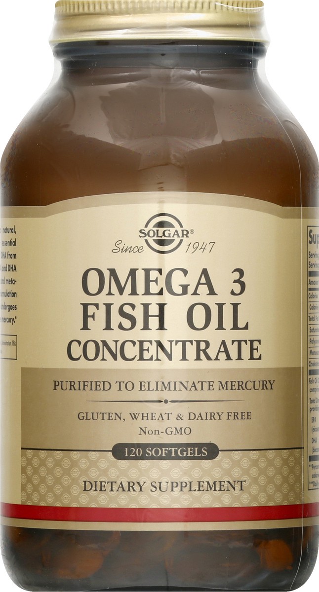 slide 7 of 10, Solgar Omega-3 Fish Oil Concentrate, 120 ct