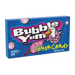 Bubble Yum Cotton Candy Flavored Chewy Bubble Gum Pack - 2.82 oz