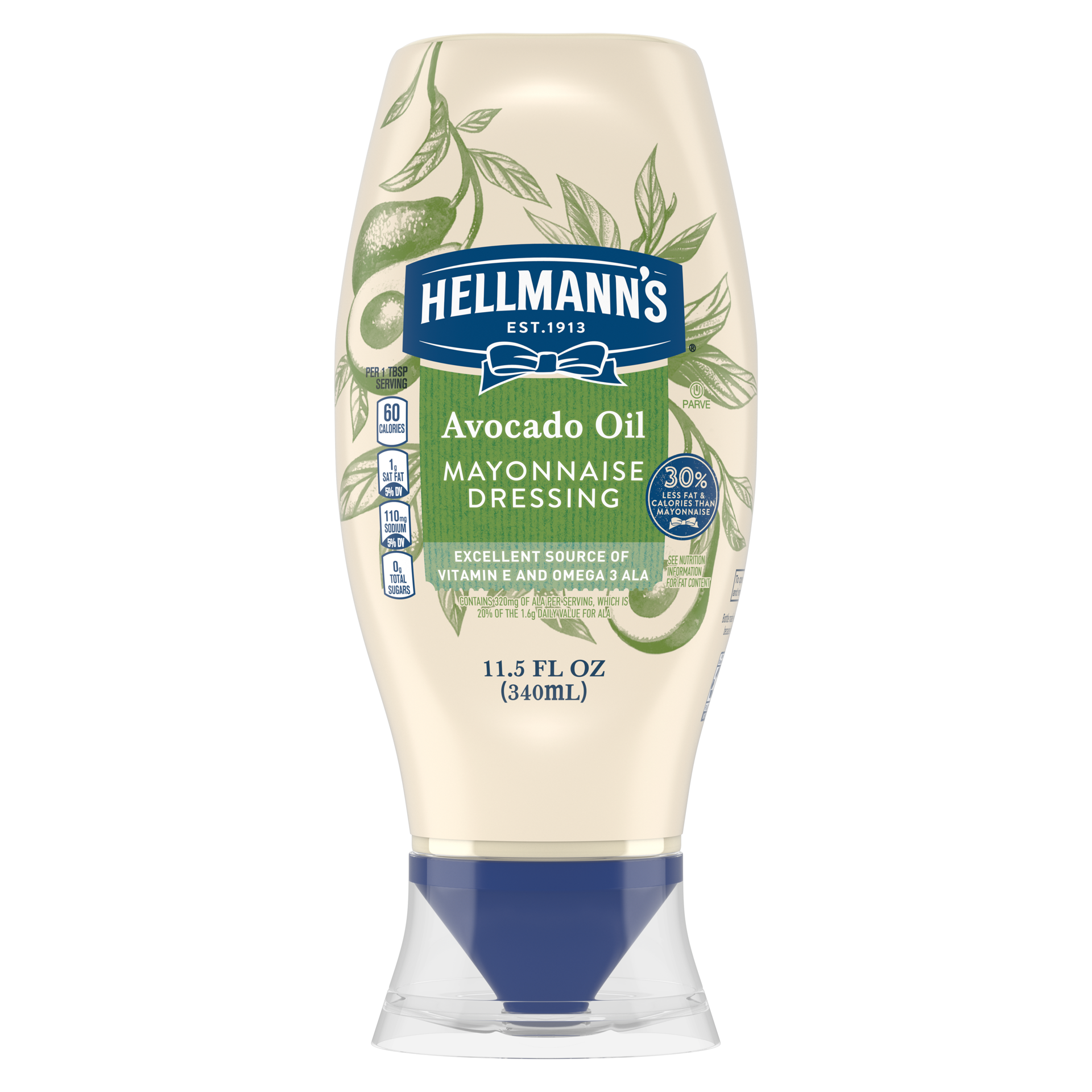 slide 3 of 6, Hellmann's Mayonnaise Dressing Avocado Oil with a Hint of Lime, 11.5 oz, 11.5 oz