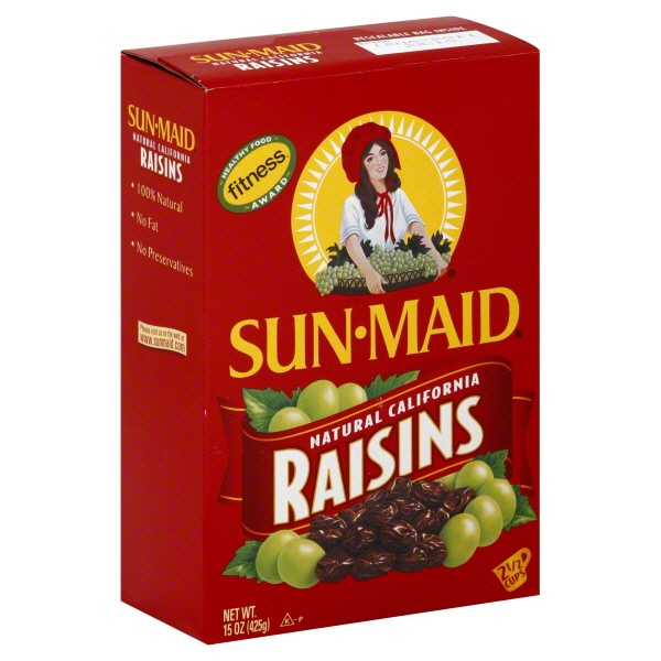 slide 1 of 1, Sun-Maid Raisins No Sugar Added, 12 oz