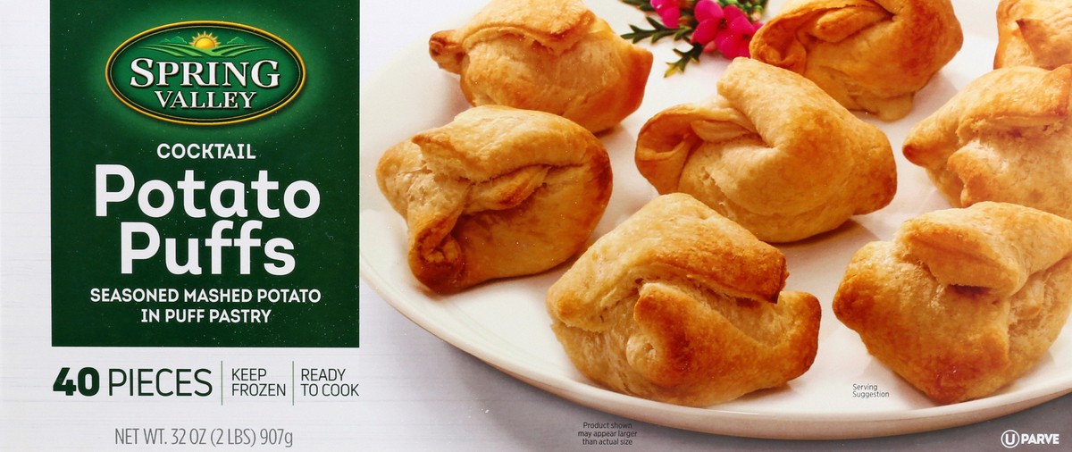 slide 2 of 9, Spring Valley Cocktail Potato Puffs 40 ea, 40 ct