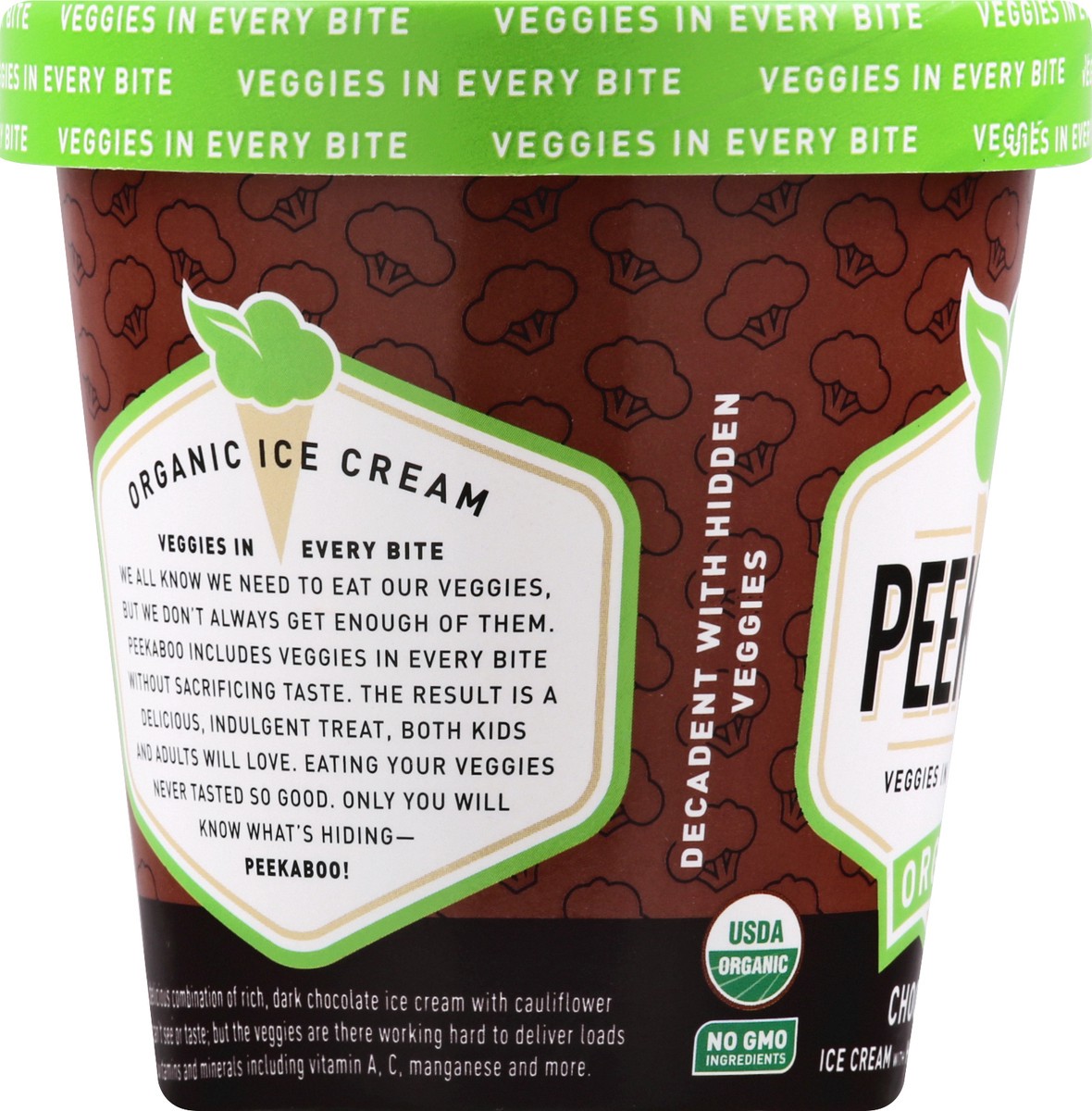 slide 7 of 9, Peekaboo Organic Chocolate Ice Cream 14 oz, 14 oz