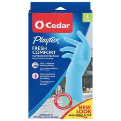 O-Cedar O Cedar Gloves, Fresh Comfort, Large