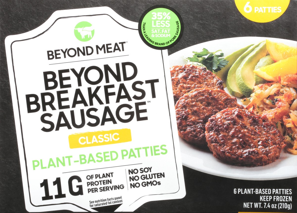 slide 6 of 9, Beyond Meat Patties, 6 ct