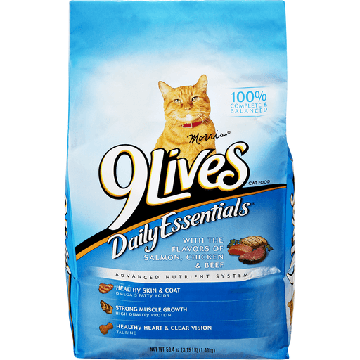 slide 2 of 9, 9Lives Daily Essentials Adult Cat Food, 3.15 lb