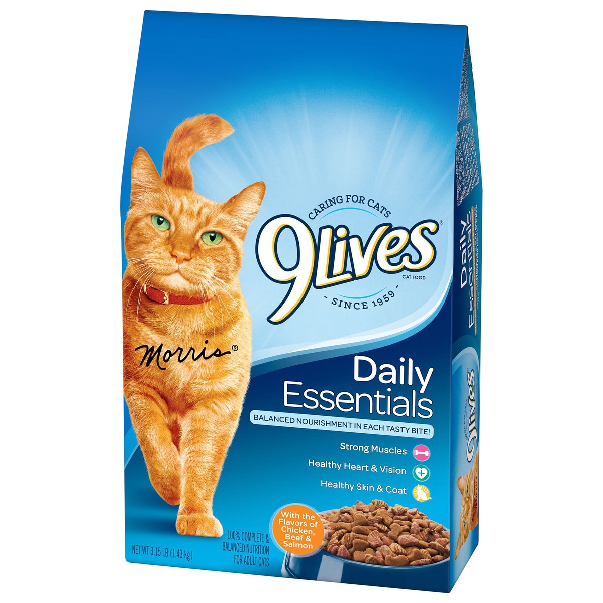 slide 7 of 8, 9Lives Daily Essentials Dry Cat Food, 3.15 lb. Bag, 3.15 lb