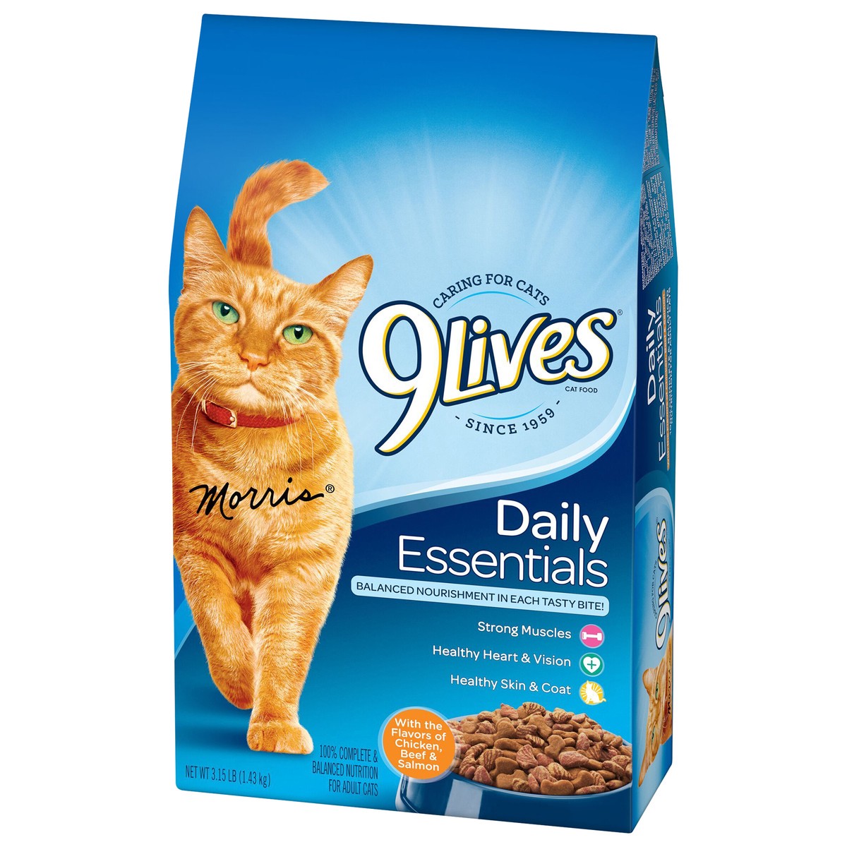 slide 6 of 8, 9Lives Daily Essentials Dry Cat Food, 3.15 lb. Bag, 3.15 lb