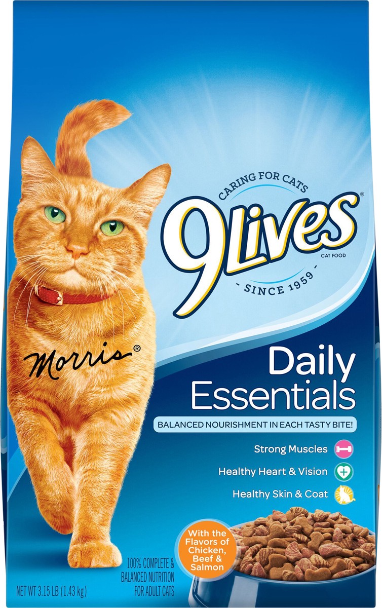 slide 4 of 8, 9Lives Daily Essentials Dry Cat Food, 3.15 lb. Bag, 3.15 lb
