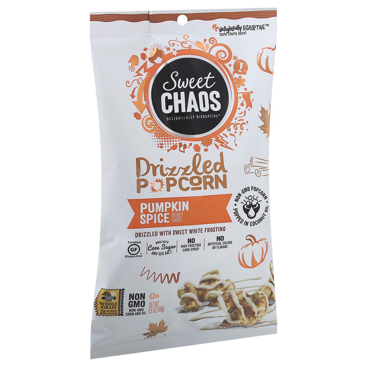 slide 8 of 12, Sweet Chaos Drizzled Pumpkin Spice Popcorn 5.5 oz, 5.5 oz