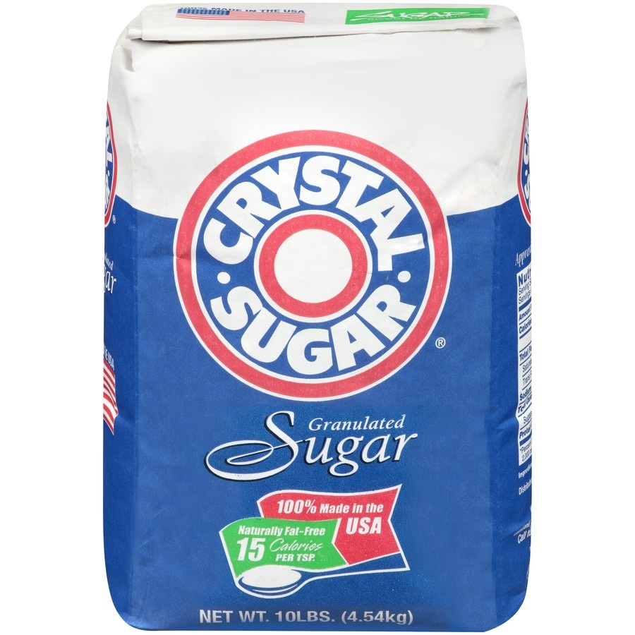 slide 1 of 7, Crystal Sugar Granulated Sugar, 10 lb