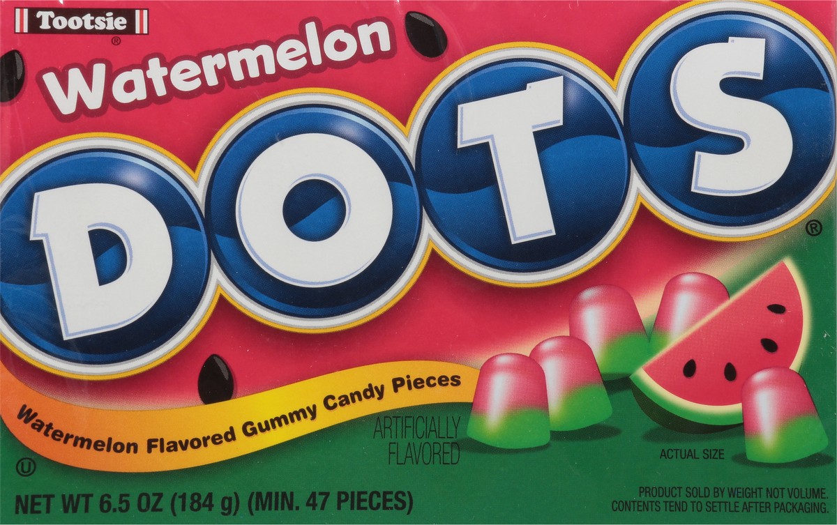 slide 4 of 13, DOTS Watermelon Flavored Gummy Candy Pieces 6.5 oz, 6.5 oz