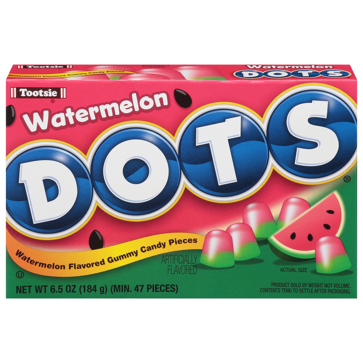 slide 1 of 13, DOTS Watermelon Flavored Gummy Candy Pieces 6.5 oz, 6.5 oz