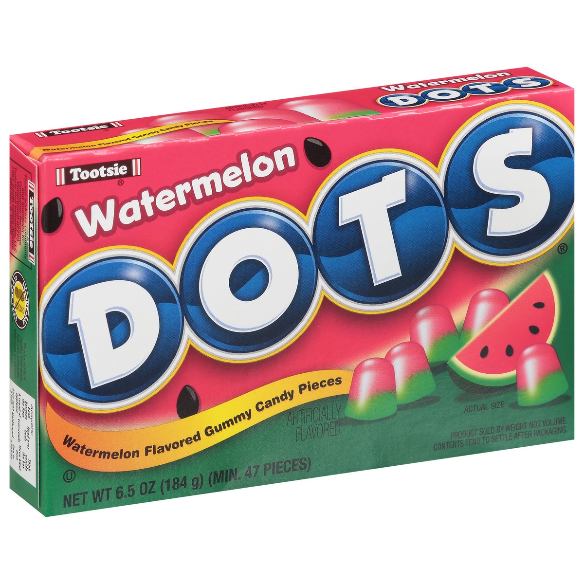 slide 12 of 13, DOTS Watermelon Flavored Gummy Candy Pieces 6.5 oz, 6.5 oz