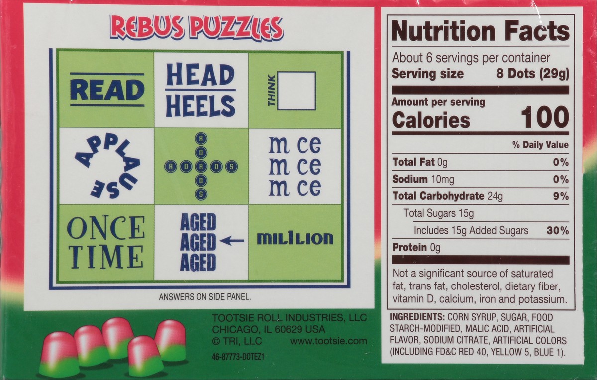 slide 2 of 13, DOTS Watermelon Flavored Gummy Candy Pieces 6.5 oz, 6.5 oz
