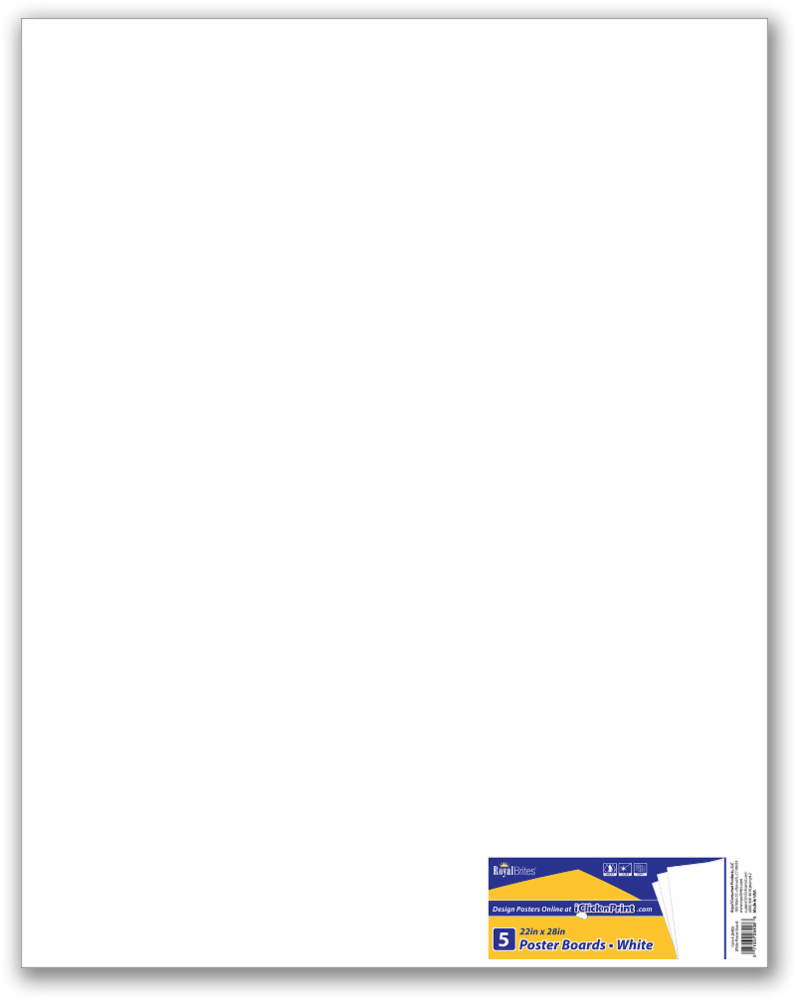 slide 1 of 1, Royal Brites Poster Boards - 22 X 28 Inch - 5 Count, 22 in x 28 in