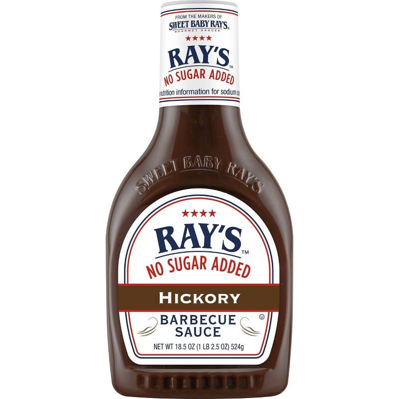 slide 1 of 7, Ray's No Sugar Added Sweet & Smoky Barbecue Sauce 18.5 oz, 18.5 oz