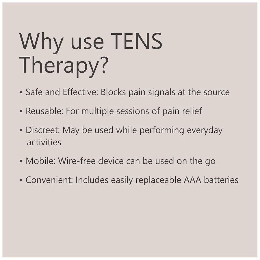 slide 5 of 5, Walgreens TENS Therapy Unit With 2 Pads, 1 ct