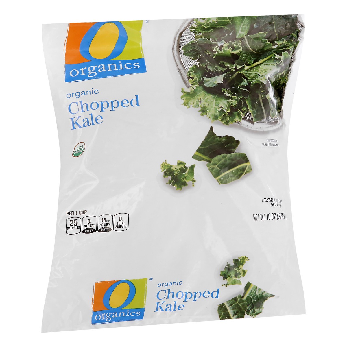 slide 2 of 9, O Organics Organic Chopped Kale, 10 oz