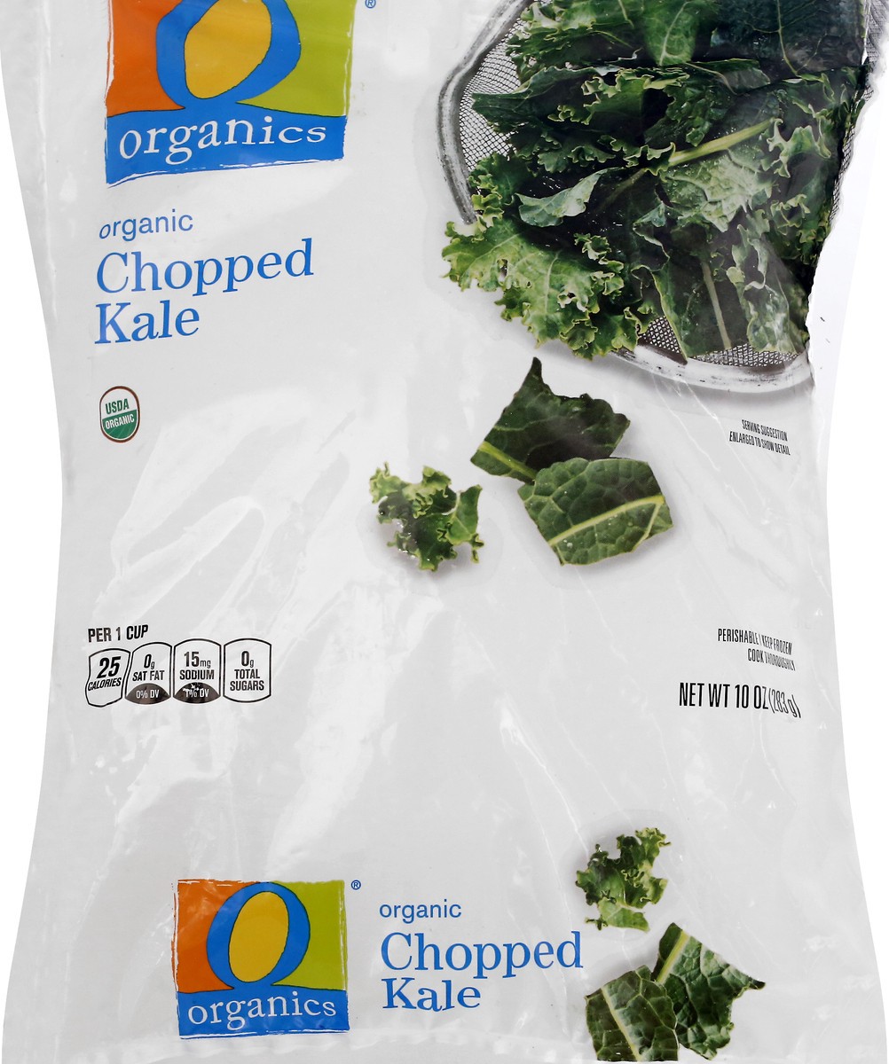 slide 6 of 9, O Organics Organic Chopped Kale, 10 oz