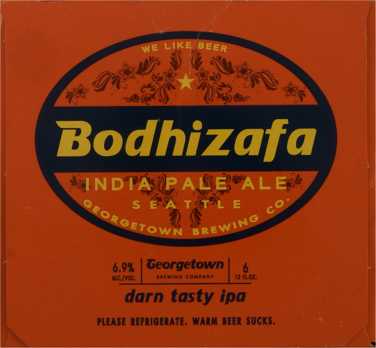 slide 8 of 8, Georgetown Brewing Co. India Pale Ale Bodhizafa Beer 6 ea, 6 ct