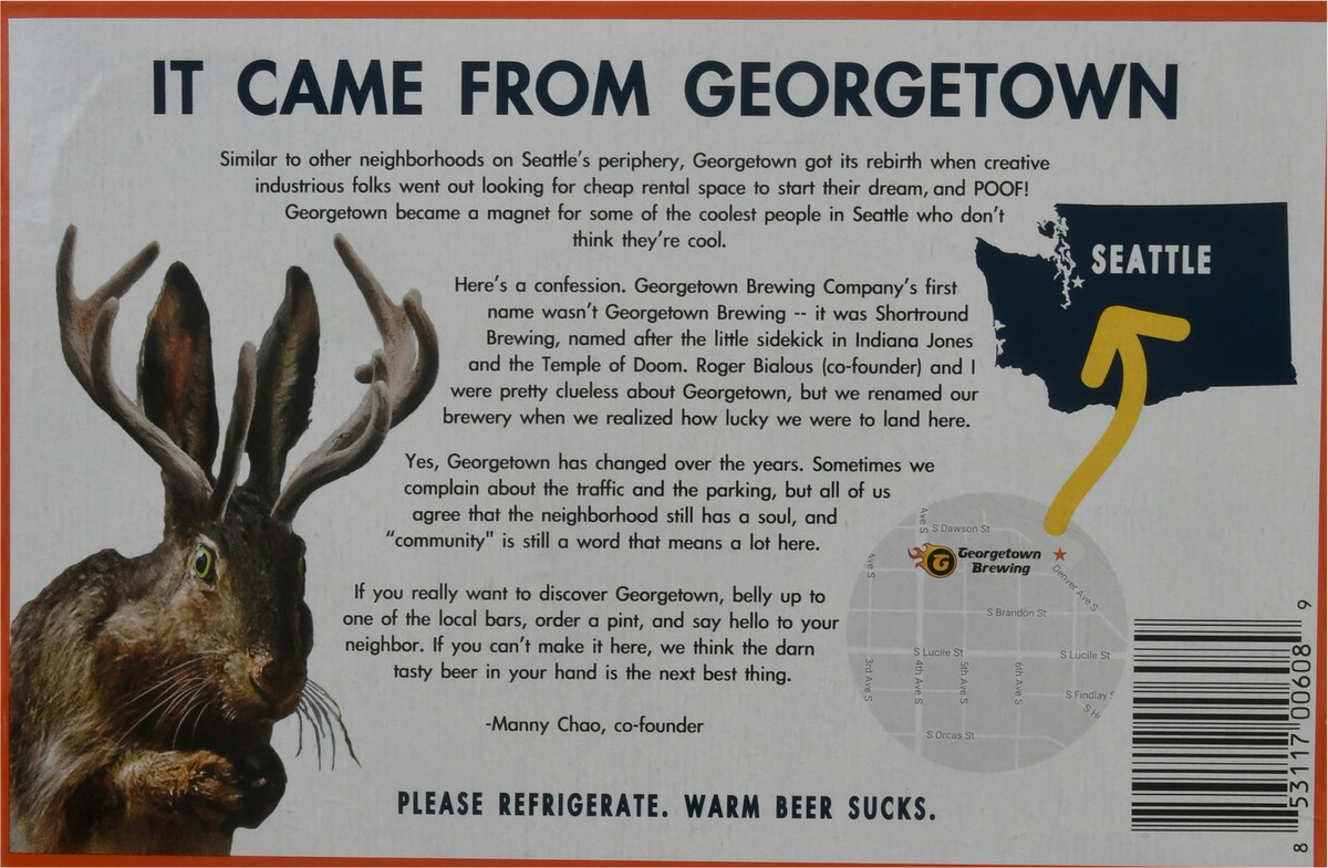 slide 5 of 8, Georgetown Brewing Co. India Pale Ale Bodhizafa Beer 6 ea, 6 ct