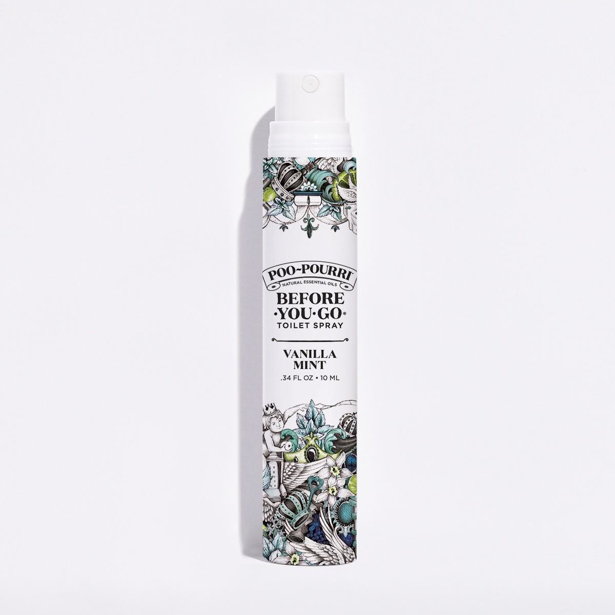 slide 1 of 6, Poo-Pourri Before-You-Go Toilet Spray, Vanilla Mint,, 10 ml