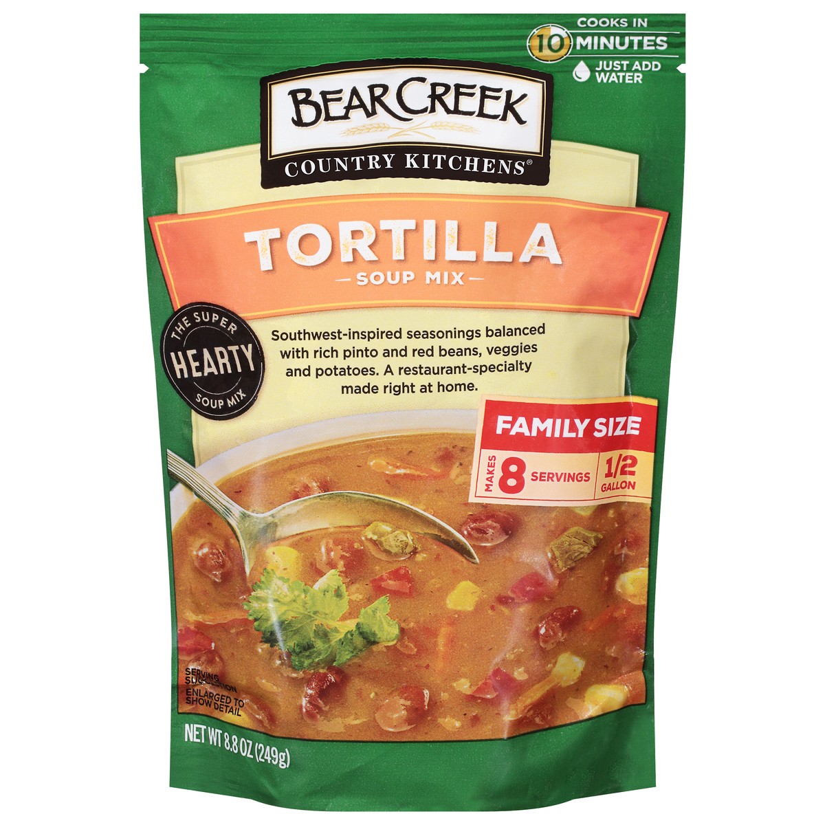 slide 1 of 9, Bear Creek Country Kitchens Tortilla Soup Mix Family Size 8.8 oz, 8.7 oz