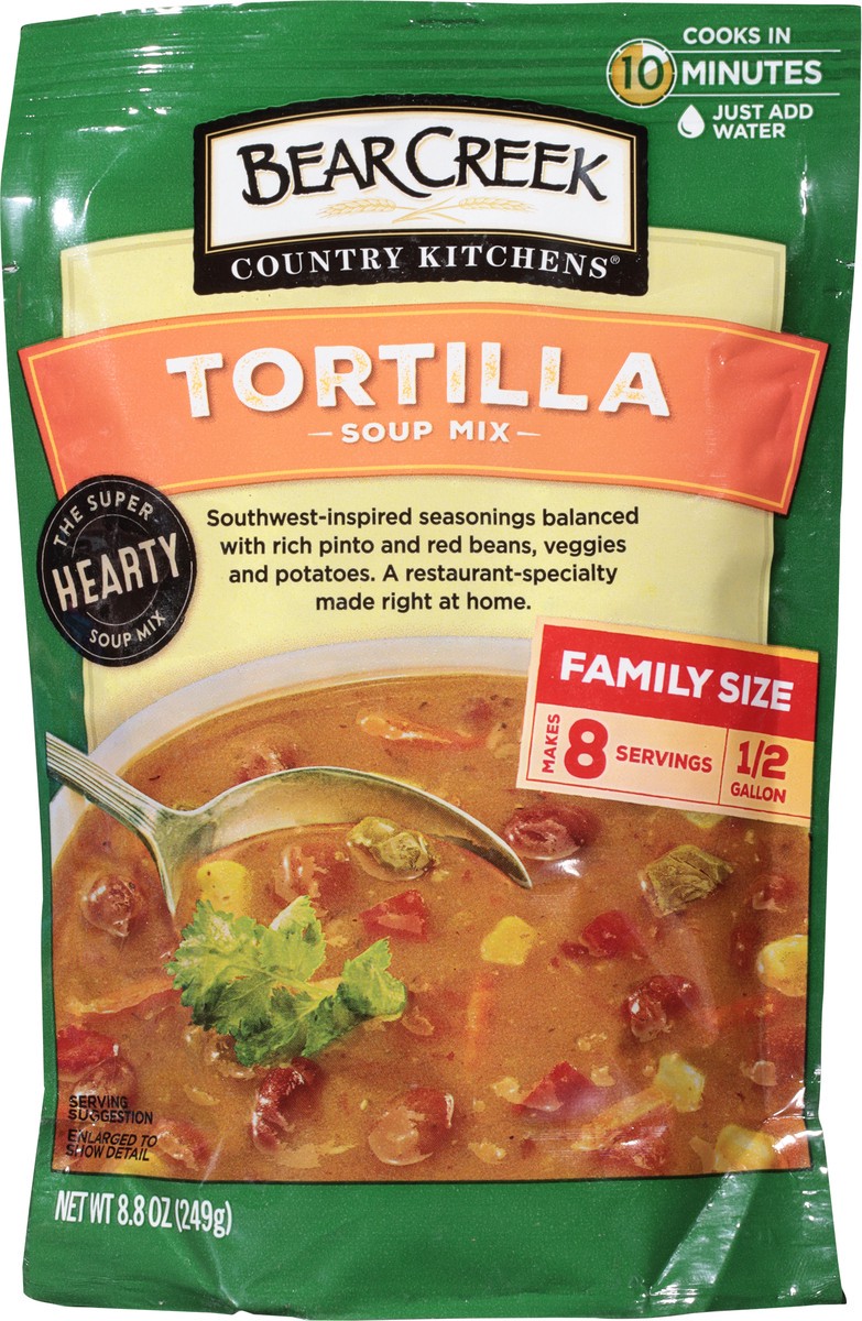 slide 2 of 9, Bear Creek Country Kitchens Tortilla Soup Mix Family Size 8.8 oz, 8.7 oz