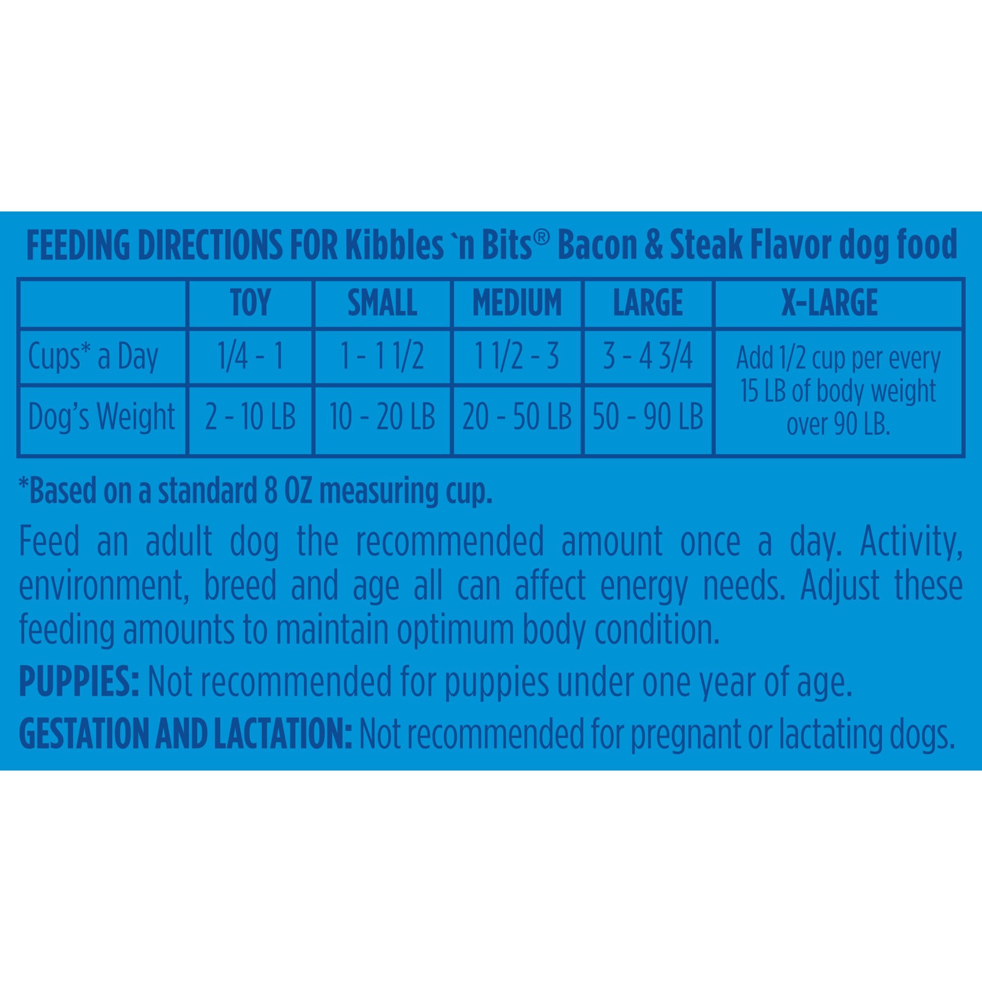 slide 6 of 7, Kibbles 'n Bits Savory Bacon & Steak Flavor Dry Dog Food, 3.5 lb. Bag, 3.5 lb