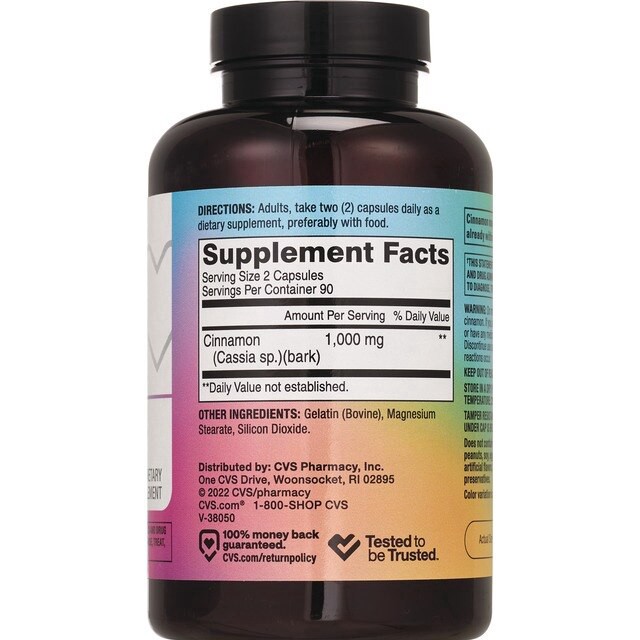 slide 5 of 6, Cvs Cinnamon Capsules, 180 Ct, 180 ct