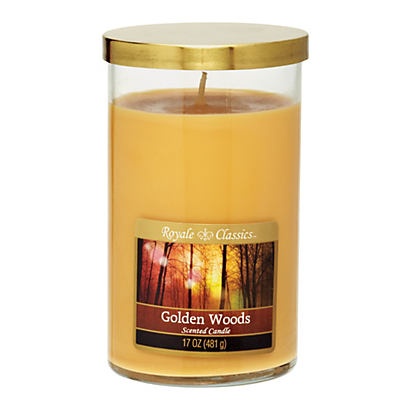 slide 1 of 1, Royale Classics Golden Woods Scented Candle, 17 oz