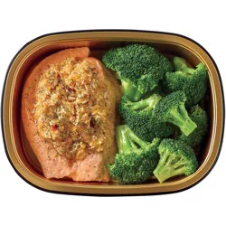 H-E-B Meal Simple Stuffed Salmon with Fresh Broccoli