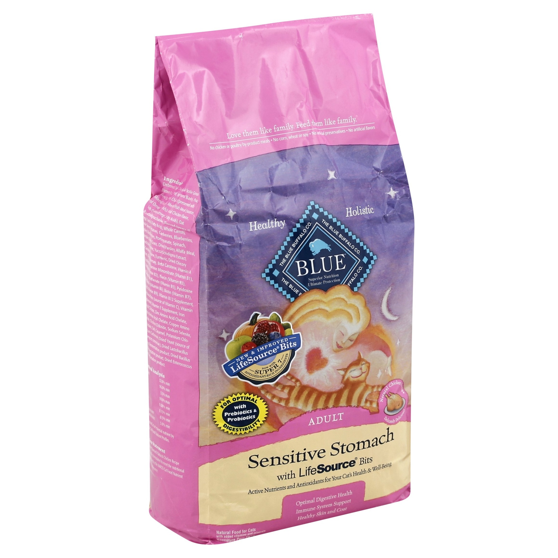 Blue Buffalo Blue Sensitive Stomach Adult Chicken Brown Rice Recipe Dry Cat Food 7 lb Shipt