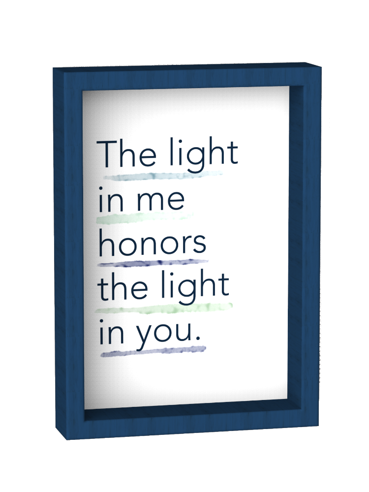 slide 1 of 1, Ig Design Framed Quote Decoration - Blue, 1 ct