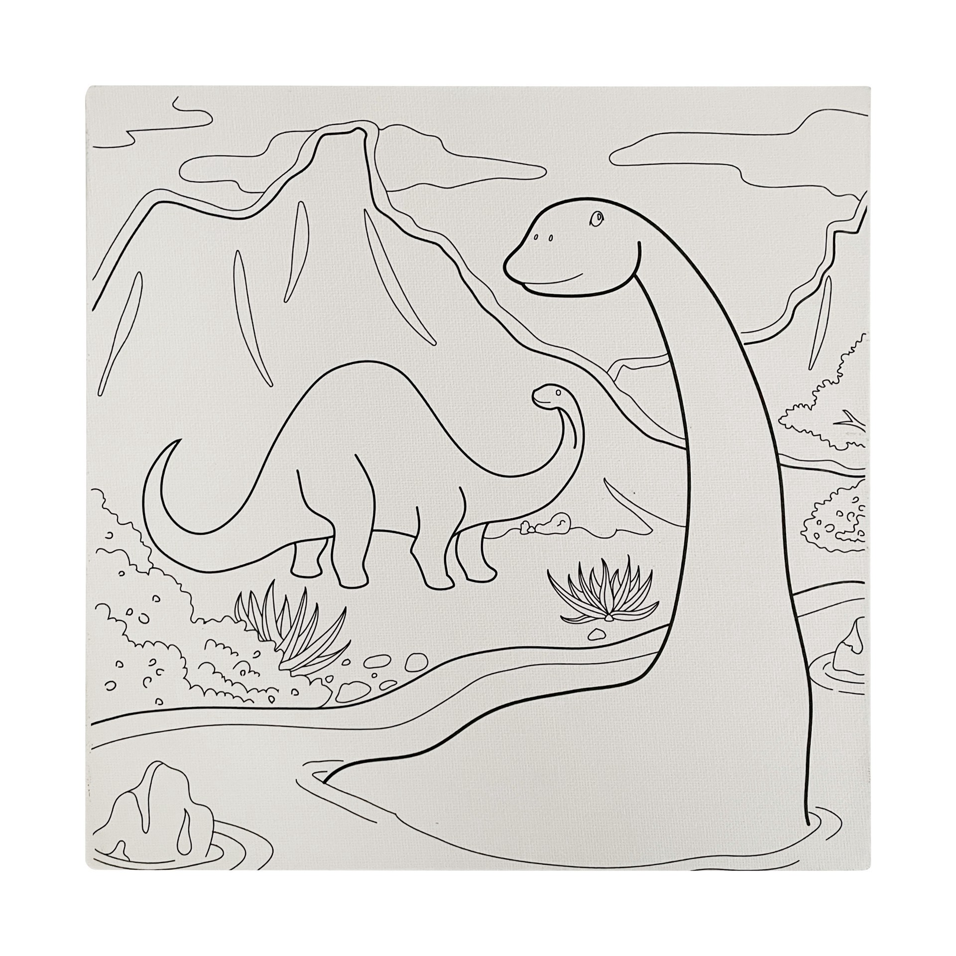 slide 6 of 8, Dinosaur Canvas Set By Creatology, 10 in x 10 in