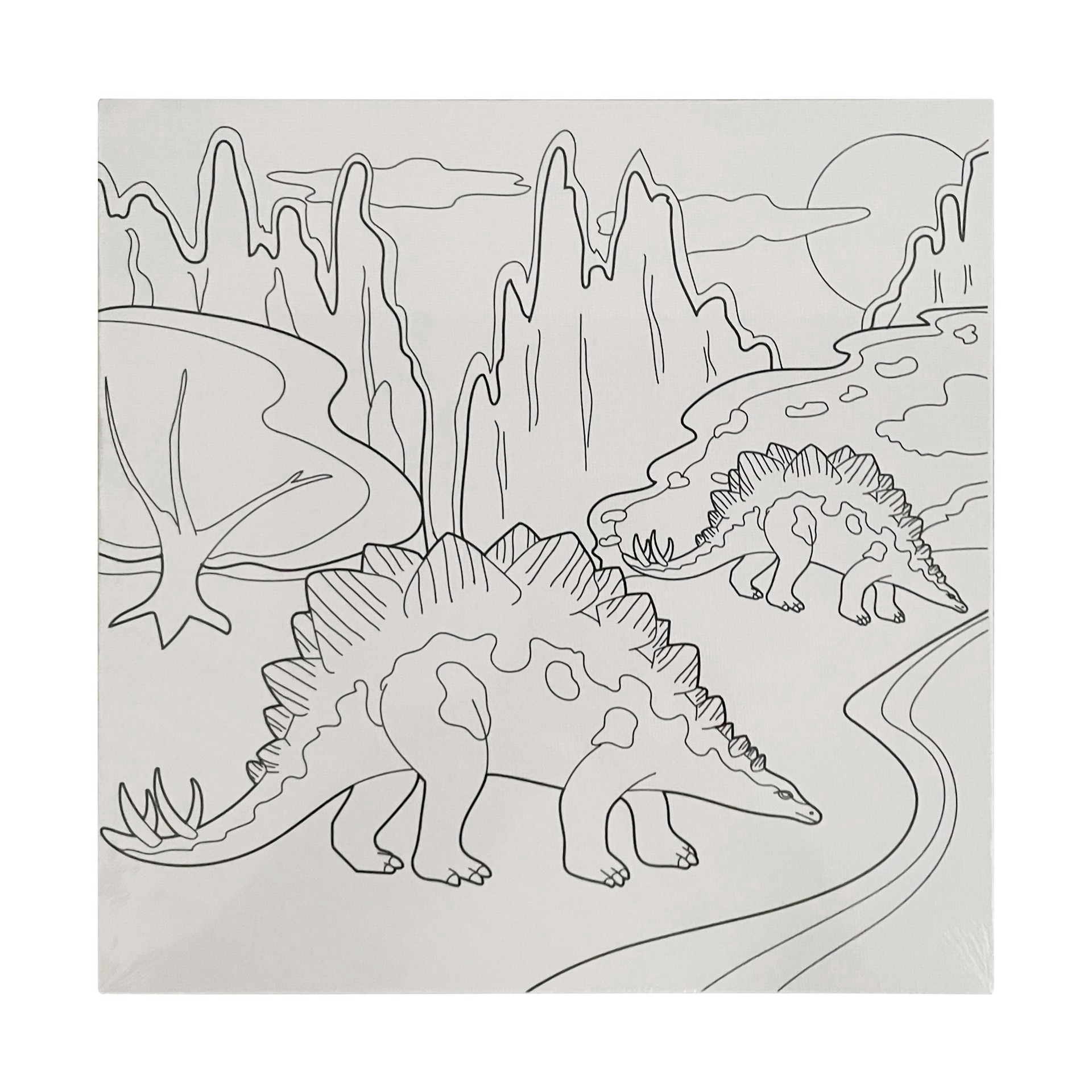 slide 4 of 8, Dinosaur Canvas Set By Creatology, 10 in x 10 in