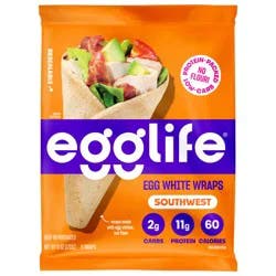 egglife Southwest Egg White Wraps 6 Each