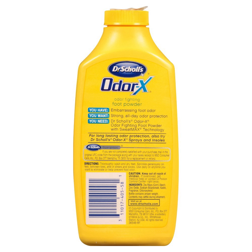 slide 3 of 3, Dr. Scholl's Dr. Scholls Odor X Fighting Foot Powder - 6.25 Oz, 177 oz