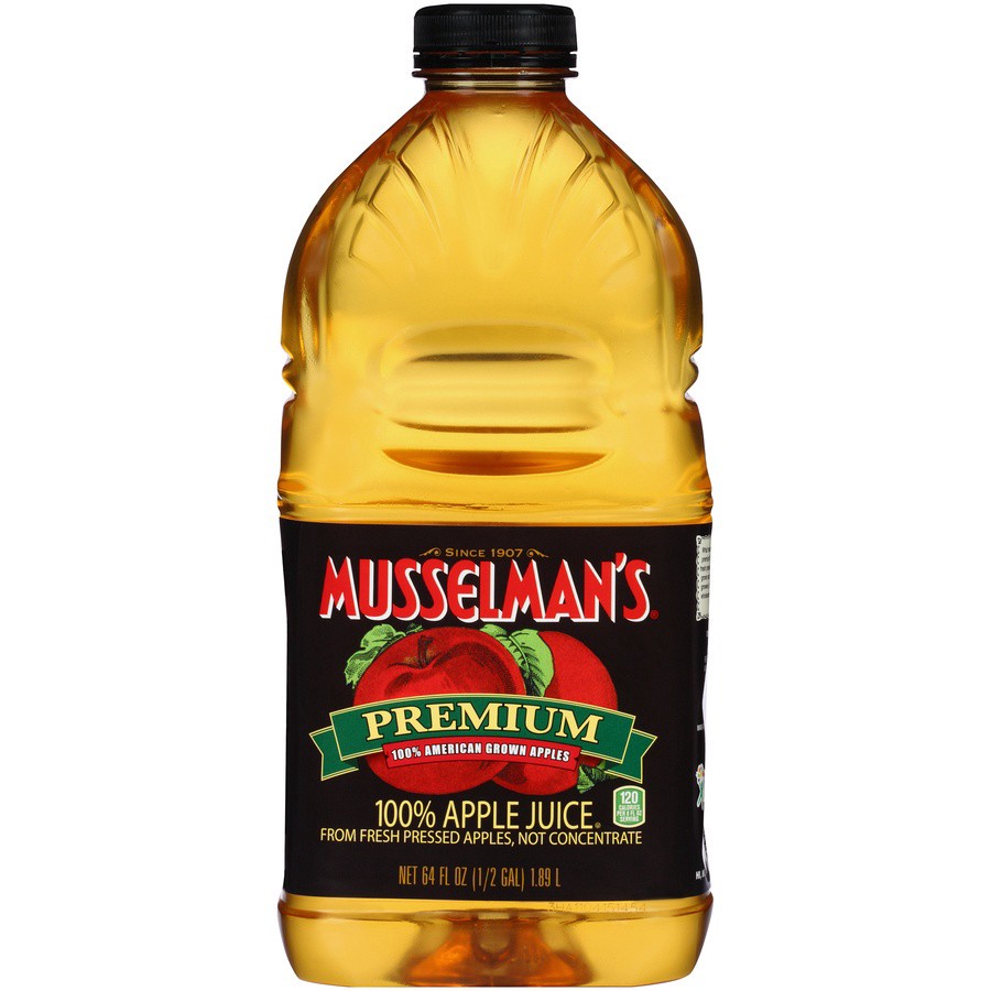 slide 1 of 9, Musselman's Fresh Pressed 100% Apple Juice 64 fl oz, 64 fl oz