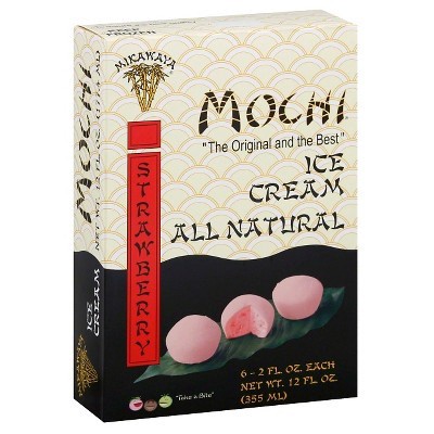 slide 1 of 1, Mikawaya Mochi Ice Cream Strawberry, 6 ct