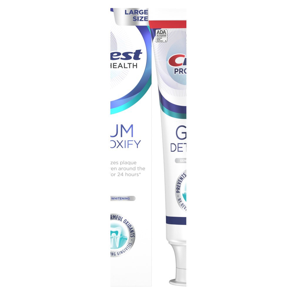 slide 4 of 6, Crest Pro-Health Gum & Whitening Toothpaste 4.8 oz Anticavity, Antibacterial Flouride Toothpaste, Clinically Proven Gum, Sensitive, and Enamel Protection, Plaque Control, 4.8 oz