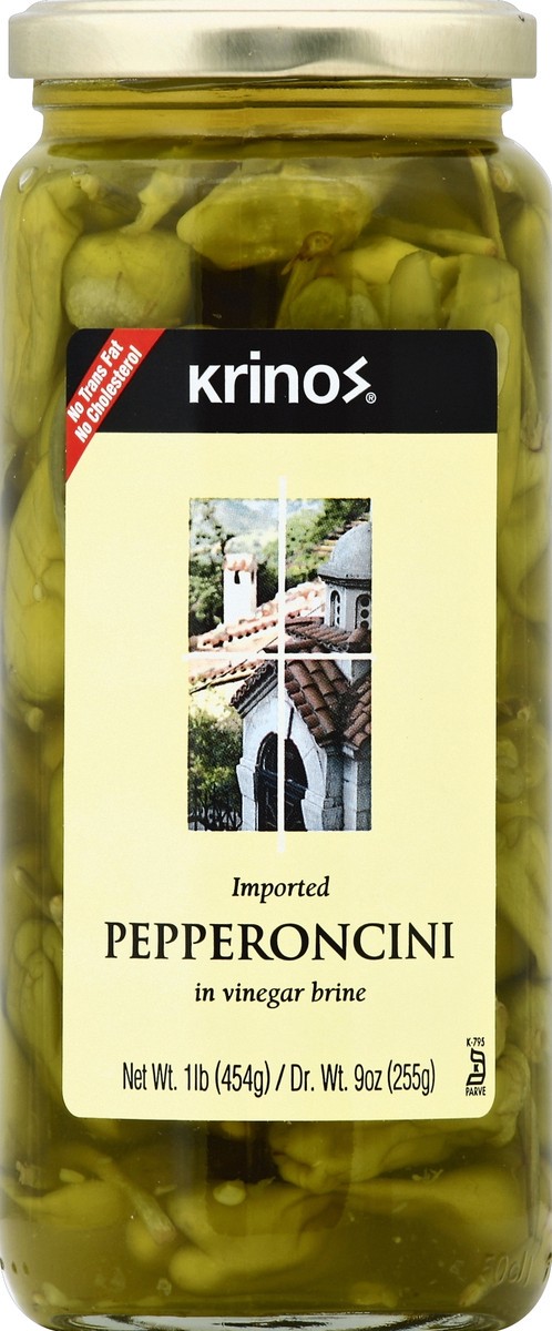 slide 2 of 2, Krinos Pepperoncini 1 lb, 1 lb