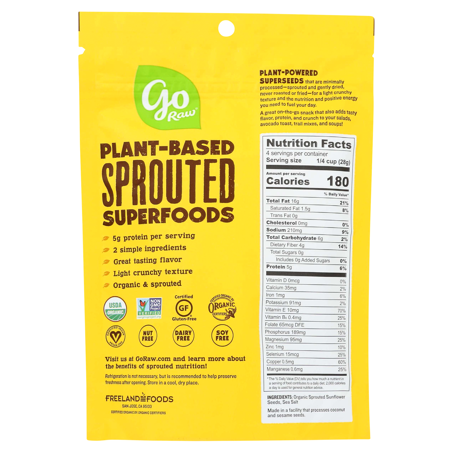 slide 9 of 13, GO Raw Organic Sunflower Seeds, 4 oz