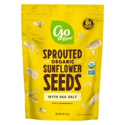 Go Raw Organic Sprouted Sea Salt Sunflower Seeds 4 oz