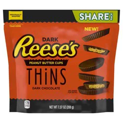 Reese's Thins Dark Chocolate Peanut Butter Cups, 7.37 oz