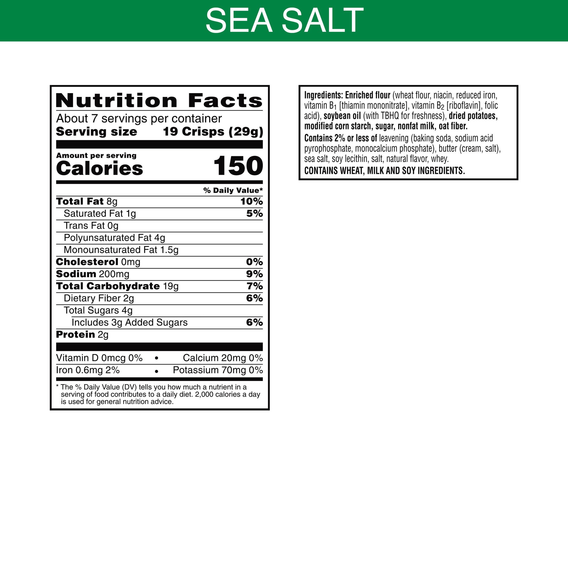 Club Crisps Sea Salt - 7.1oz 7.1 oz | Shipt