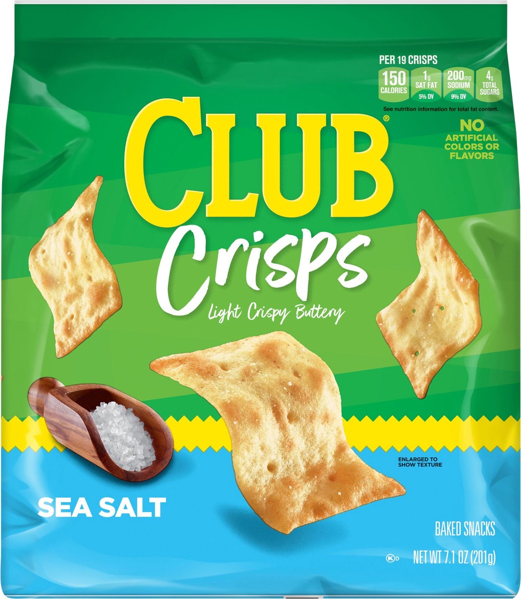 slide 9 of 13, Club Kellogg's Club Cracker Crisps, Sea Salt, 7.1 oz, 7.1 oz