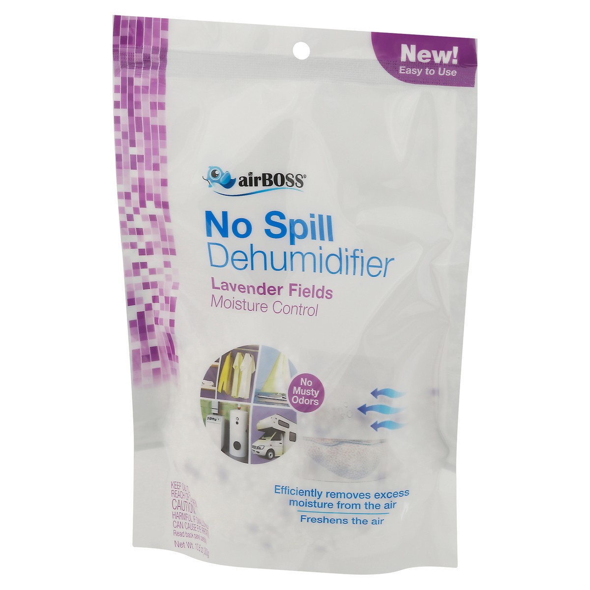 slide 2 of 10, airBoss No Spill Lavender Fields Dehumidifier 10.6 oz, 10.6 oz